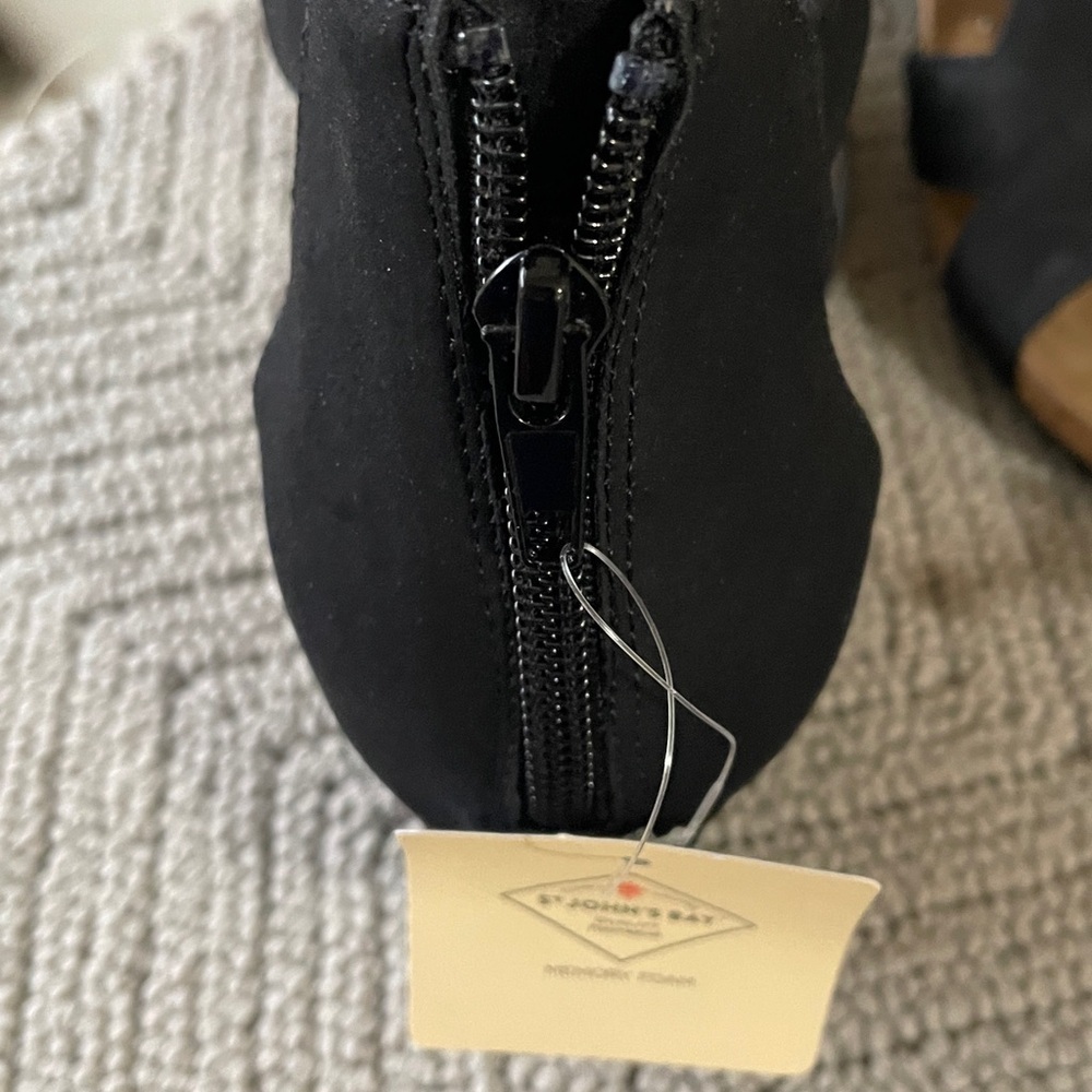 ( NEW ) ST.JOHN’S BAY Black Sandals - Picture 8 of 10